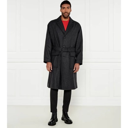 HUGO Wełniany płaszcz Mars ze sklepu Gomez Fashion Store w kategorii Płaszcze męskie - zdjęcie 184520798