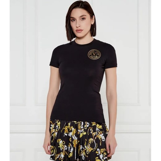 Versace Jeans Couture T-shirt | Slim Fit ze sklepu Gomez Fashion Store w kategorii Bluzki damskie - zdjęcie 184520896