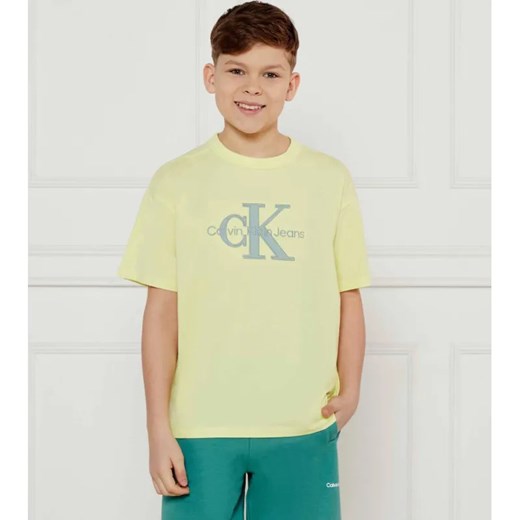Calvin Klein Jeans T-shirt | Regular Fit ze sklepu Gomez Fashion Store w kategorii T-shirty chłopięce - zdjęcie 184520958