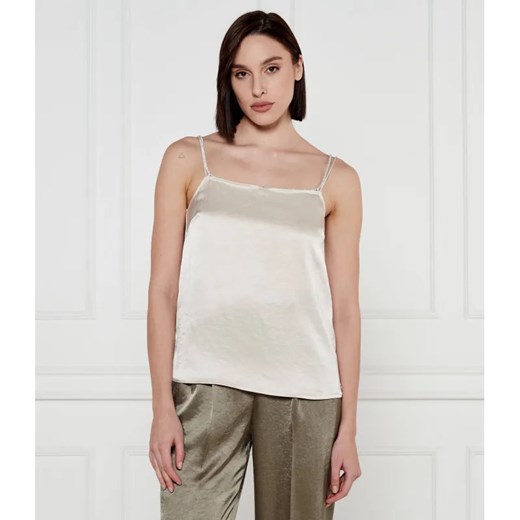 Marc Cain Satynowy top | Regular Fit ze sklepu Gomez Fashion Store w kategorii Bluzki damskie - zdjęcie 184520995