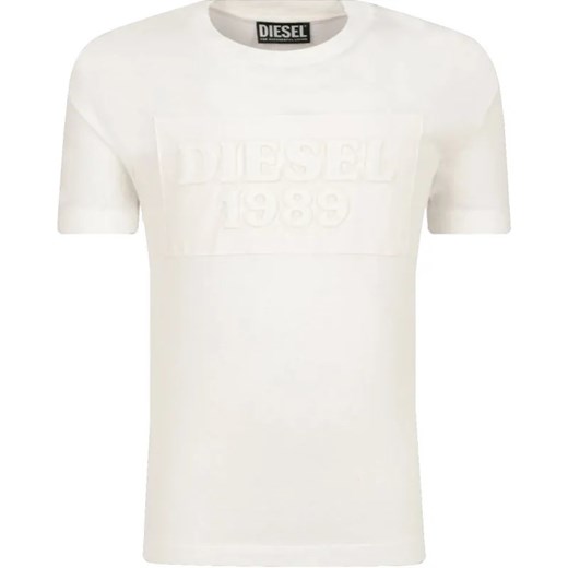 Diesel T-shirt | Regular Fit ze sklepu Gomez Fashion Store w kategorii Bluzki dziewczęce - zdjęcie 184521099