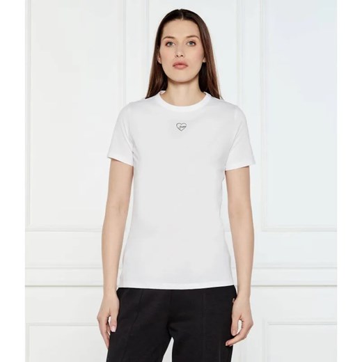 BOSS ORANGE T-shirt C_Elogo_21 | Regular Fit ze sklepu Gomez Fashion Store w kategorii Bluzki damskie - zdjęcie 184521228