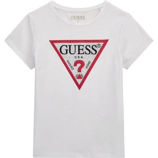 Guess T-shirt | Regular Fit ze sklepu Gomez Fashion Store w kategorii Bluzki dziewczęce - zdjęcie 184521279