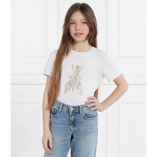 Patrizia Pepe T-shirt MAGLIA | Regular Fit ze sklepu Gomez Fashion Store w kategorii Bluzki dziewczęce - zdjęcie 184521307