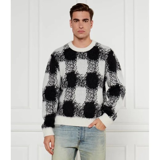 HUGO Sweter Shequer | Oversize fit | z dodatkiem wełny ze sklepu Gomez Fashion Store w kategorii Swetry męskie - zdjęcie 184521399
