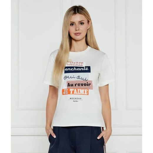 Weekend MaxMara T-shirt CABINA | Regular Fit ze sklepu Gomez Fashion Store w kategorii Bluzki damskie - zdjęcie 184521446