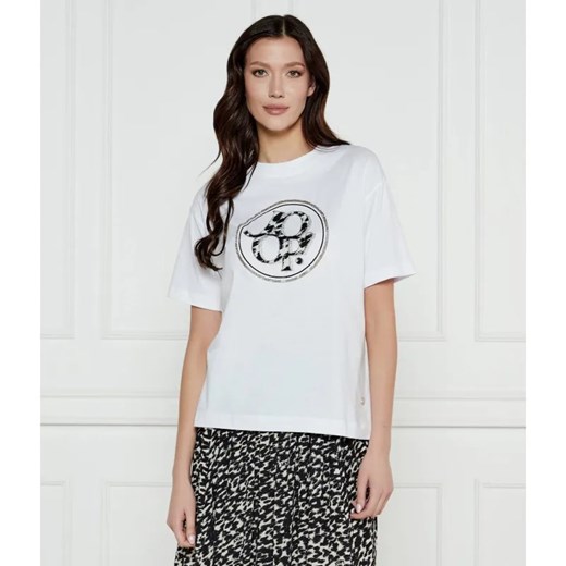 Joop! T-shirt | Regular Fit ze sklepu Gomez Fashion Store w kategorii Bluzki damskie - zdjęcie 184521495