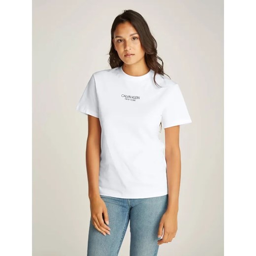 Calvin Klein T-shirt NEWYORK | Regular Fit ze sklepu Gomez Fashion Store w kategorii Bluzki damskie - zdjęcie 184521558