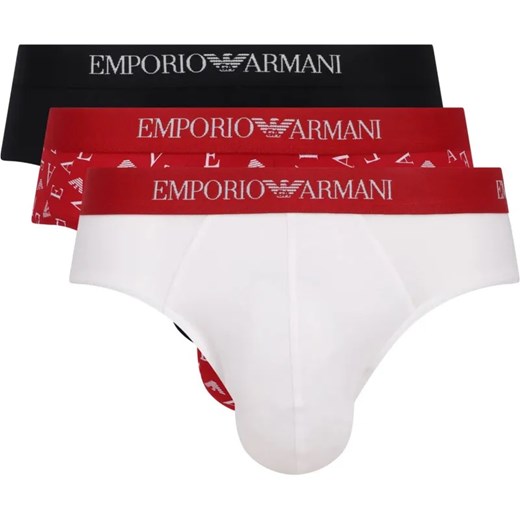 Emporio Armani Slipy 3-pack ze sklepu Gomez Fashion Store w kategorii Majtki męskie - zdjęcie 184521665