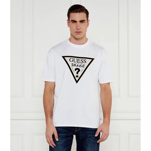 GUESS T-shirt SNAKE | Oversize fit ze sklepu Gomez Fashion Store w kategorii T-shirty męskie - zdjęcie 184521666