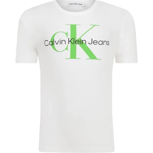 Calvin Klein Jeans T-shirt | Regular Fit ze sklepu Gomez Fashion Store w kategorii Bluzki dziewczęce - zdjęcie 184521837