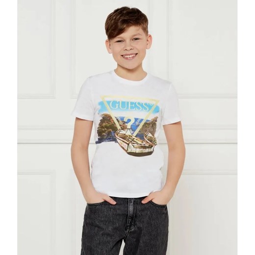 Guess T-shirt | Regular Fit ze sklepu Gomez Fashion Store w kategorii T-shirty chłopięce - zdjęcie 184521879