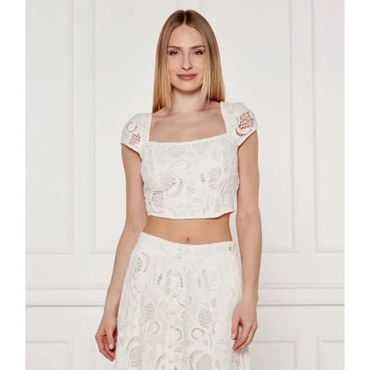 GUESS Top DOMITILLE | Cropped Fit ze sklepu Gomez Fashion Store w kategorii Bluzki damskie - zdjęcie 184521906