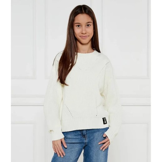 Patrizia Pepe Sweter | Regular Fit | z dodatkiem wełny ze sklepu Gomez Fashion Store w kategorii Swetry dziewczęce - zdjęcie 184521927