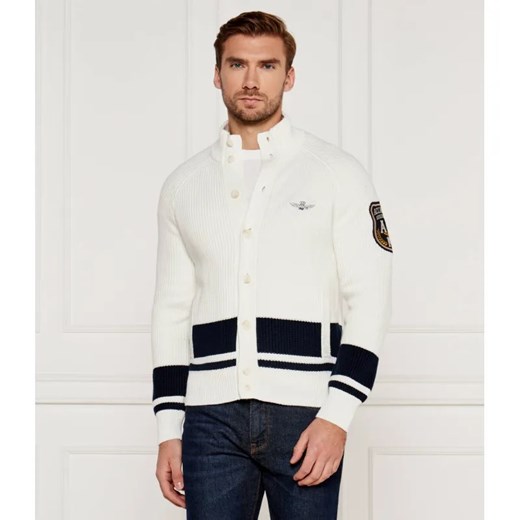 Aeronautica Militare Kardigan | Regular Fit ze sklepu Gomez Fashion Store w kategorii Swetry męskie - zdjęcie 184522005