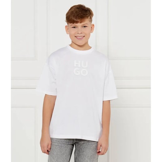 HUGO KIDS T-shirt | Regular Fit ze sklepu Gomez Fashion Store w kategorii T-shirty chłopięce - zdjęcie 184522035