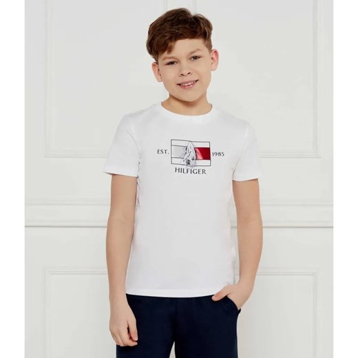 Tommy Hilfiger T-shirt | Regular Fit ze sklepu Gomez Fashion Store w kategorii T-shirty chłopięce - zdjęcie 184522077
