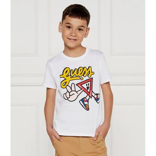 Guess T-shirt | Regular Fit ze sklepu Gomez Fashion Store w kategorii Bluzki dziewczęce - zdjęcie 184522148