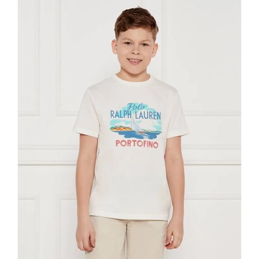 POLO RALPH LAUREN T-shirt | Regular Fit ze sklepu Gomez Fashion Store w kategorii T-shirty chłopięce - zdjęcie 184522177