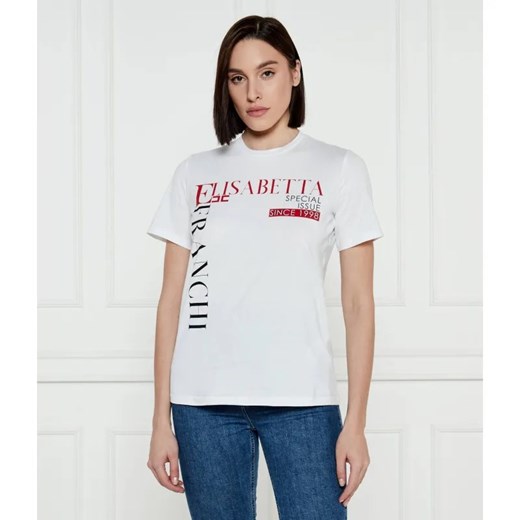 Elisabetta Franchi T-shirt | Regular Fit ze sklepu Gomez Fashion Store w kategorii Bluzki damskie - zdjęcie 184522236