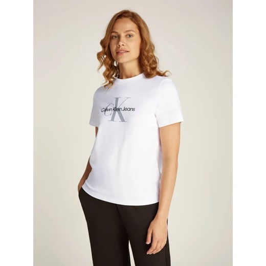 Calvin Klein Jeans T-shirt | Regular Fit ze sklepu Gomez Fashion Store w kategorii Bluzki damskie - zdjęcie 184522356