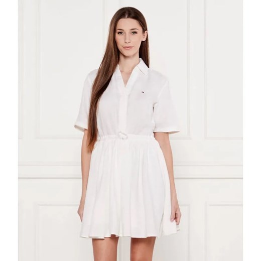 Tommy Hilfiger Lniana sukienka ze sklepu Gomez Fashion Store w kategorii Sukienki - zdjęcie 184522368