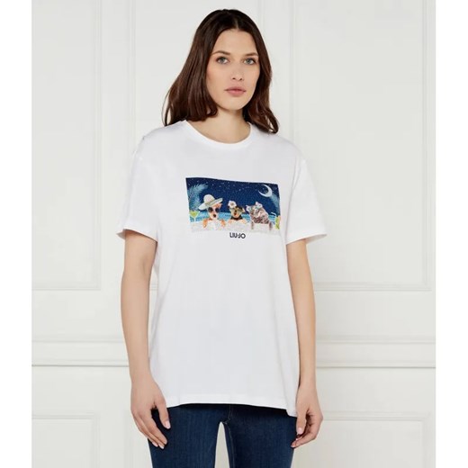 Liu Jo T-shirt | Regular Fit ze sklepu Gomez Fashion Store w kategorii Bluzki damskie - zdjęcie 184522425