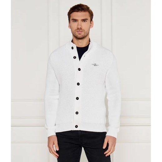 Aeronautica Militare Kardigan | Regular Fit ze sklepu Gomez Fashion Store w kategorii Swetry męskie - zdjęcie 184522447