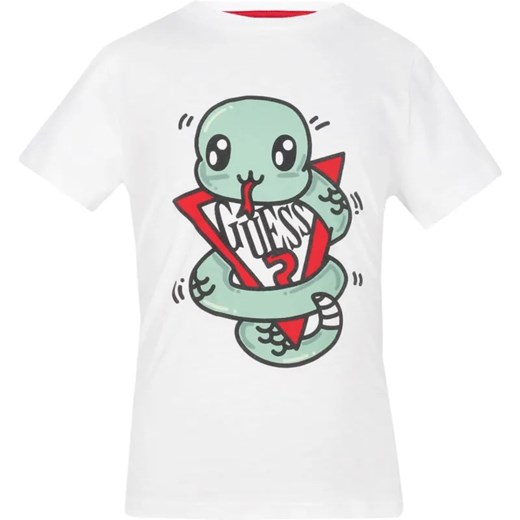 Guess T-shirt SLUB | Regular Fit ze sklepu Gomez Fashion Store w kategorii T-shirty chłopięce - zdjęcie 184522457