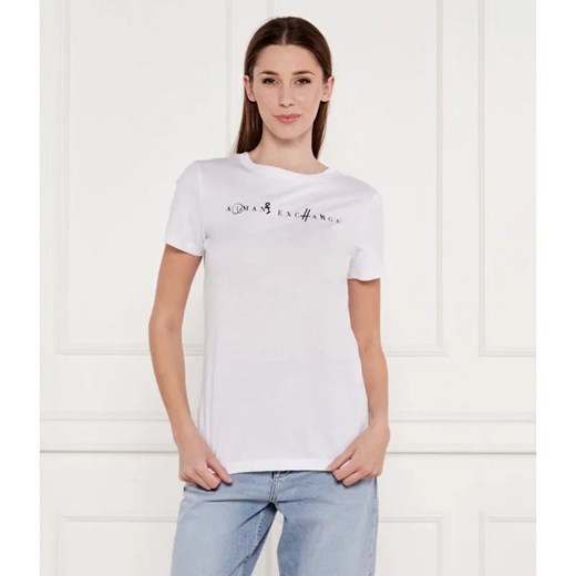 Armani Exchange T-shirt | Regular Fit ze sklepu Gomez Fashion Store w kategorii Bluzki damskie - zdjęcie 184522489