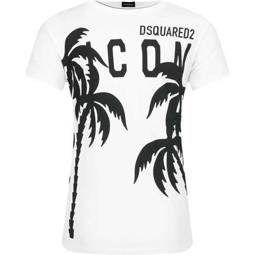 Dsquared2 T-shirt | Regular Fit ze sklepu Gomez Fashion Store w kategorii Bluzki dziewczęce - zdjęcie 184522518