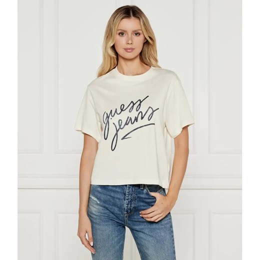 Guess Jeans T-shirt | Loose fit ze sklepu Gomez Fashion Store w kategorii Bluzki damskie - zdjęcie 184522557