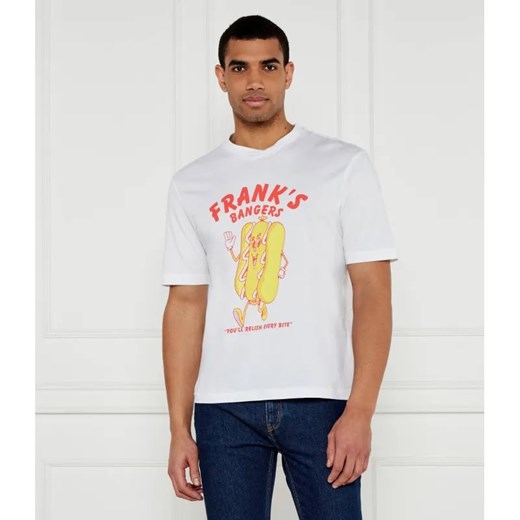 Hugo Blue T-shirt Nugotacos | Regular Fit ze sklepu Gomez Fashion Store w kategorii T-shirty męskie - zdjęcie 184522566