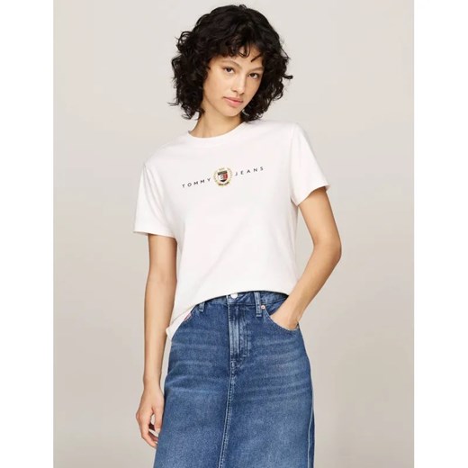 Tommy Jeans T-shirt | Regular Fit ze sklepu Gomez Fashion Store w kategorii Bluzki damskie - zdjęcie 184522577