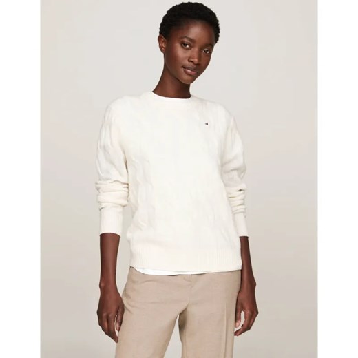 Tommy Hilfiger Wełniany sweter | Regular Fit ze sklepu Gomez Fashion Store w kategorii Swetry damskie - zdjęcie 184522579