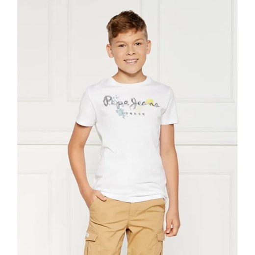 Pepe Jeans London T-shirt | Regular Fit ze sklepu Gomez Fashion Store w kategorii T-shirty chłopięce - zdjęcie 184522618