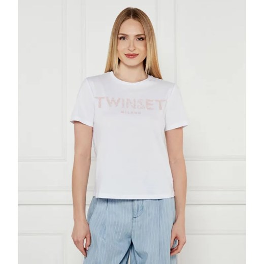 TWINSET T-shirt | Regular Fit ze sklepu Gomez Fashion Store w kategorii Bluzki damskie - zdjęcie 184522636