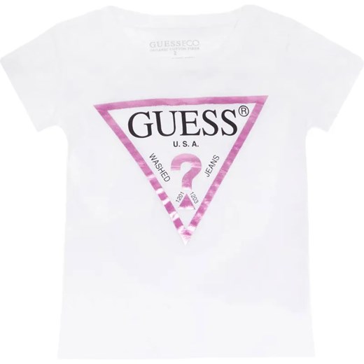Guess T-shirt | Regular Fit ze sklepu Gomez Fashion Store w kategorii Bluzki dziewczęce - zdjęcie 184522676