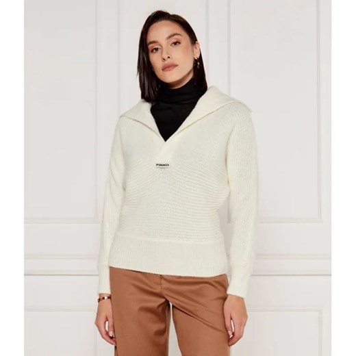 Pinko Sweter SNOWSHOE | Regular Fit | z dodatkiem wełny ze sklepu Gomez Fashion Store w kategorii Swetry damskie - zdjęcie 184522715
