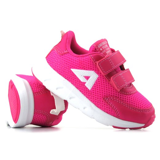 Sportowe buty, adidaski dziecięce - AMERICAN CLUB ES 127/23, różowe ze sklepu ulubioneobuwie w kategorii Buty sportowe dziecięce - zdjęcie 184524187