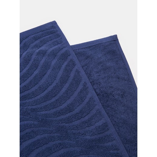 Sinsay - Ręcznik z żakardowym wzorem - granatowy Sinsay One Size Sinsay