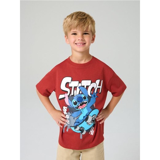 Sinsay - Koszulka Stitch - bordowy ze sklepu Sinsay w kategorii T-shirty chłopięce - zdjęcie 184525448