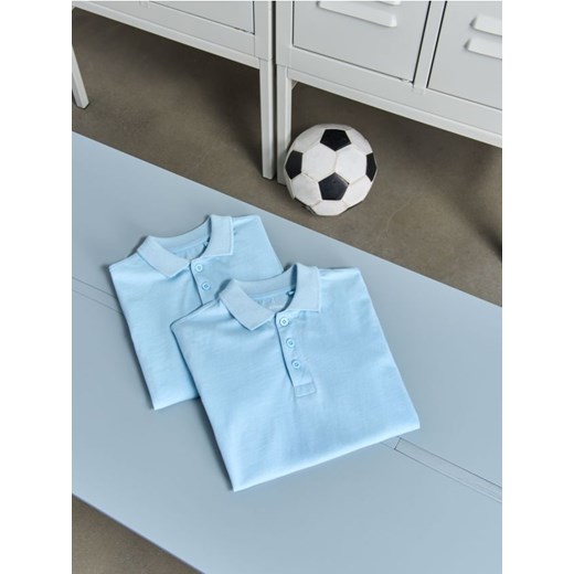Sinsay - Koszulki polo 2 pack - niebieski ze sklepu Sinsay w kategorii T-shirty chłopięce - zdjęcie 184525509