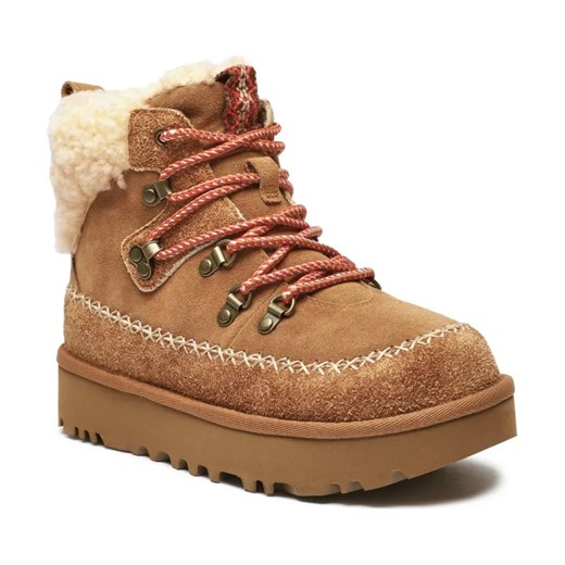 UGG Skórzane śniegowce CLASSIC ALPINE ze sklepu Gomez Fashion Store w kategorii Śniegowce damskie - zdjęcie 184526048