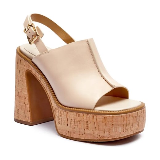 Michael Kors Skórzane sandały na słupku LEIA ze sklepu Gomez Fashion Store w kategorii Sandały damskie - zdjęcie 184526065