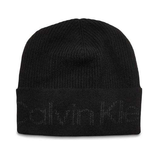 Calvin Klein Czapka | z dodatkiem wełny i kaszmiru ze sklepu Gomez Fashion Store w kategorii Czapki zimowe męskie - zdjęcie 184526289