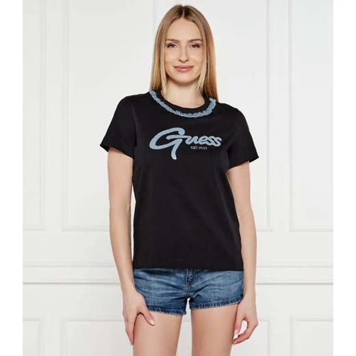 GUESS T-shirt CHAIN | Regular Fit ze sklepu Gomez Fashion Store w kategorii Bluzki damskie - zdjęcie 184526515
