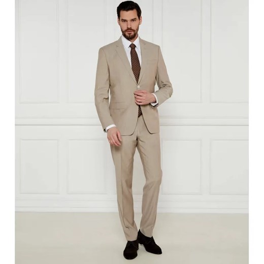 BOSS BLACK Wełniany garnitur H-Huge-2Pcs-224 | Slim Fit ze sklepu Gomez Fashion Store w kategorii Garnitury męskie - zdjęcie 184526555