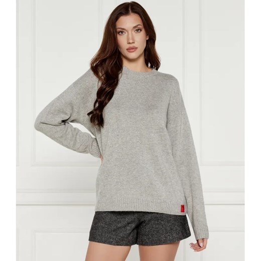 MAX&Co. Wełniany sweter MAURA | Relaxed fit | z dodatkiem kaszmiru ze sklepu Gomez Fashion Store w kategorii Swetry damskie - zdjęcie 184526575