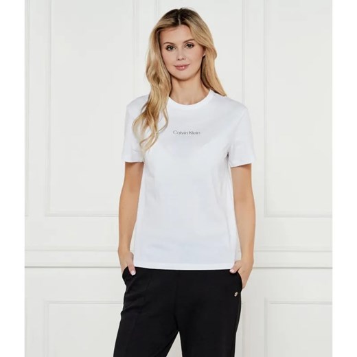 Calvin Klein T-shirt | Regular Fit ze sklepu Gomez Fashion Store w kategorii Bluzki damskie - zdjęcie 184526676